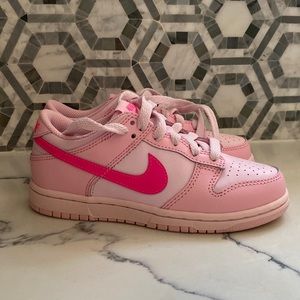 Nike Kids Dunk Low “Triple Pink” - Size 13/ Brand New No Box